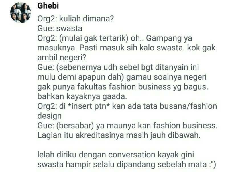 Percakapan &quot; Kuliah dimana &quot; Yang Bikin Lulusan SMA Tersenyum Kecut. 