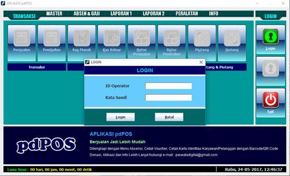 Software POS/Jual Beli Sederhana pdPOS Free & Donasi