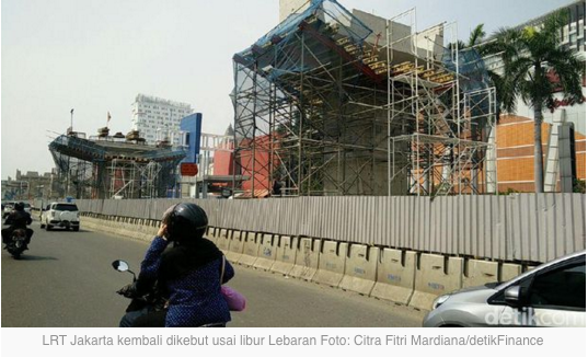 Proyek LRT Jakarta Dikebut, Ini Penampakannya Citra Fitri Mardiana - detikFinance