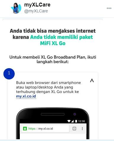 Kuota masih Banyak, Internet XL Go tidak Dapat Diakses