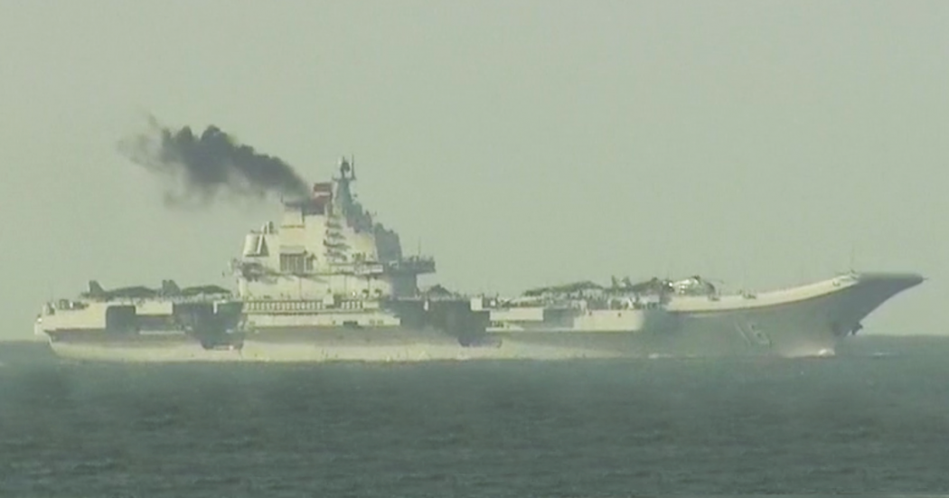 Hong Kong gov’t says it cannot regulate black smoke emitted by China’s Liaoning aircr
