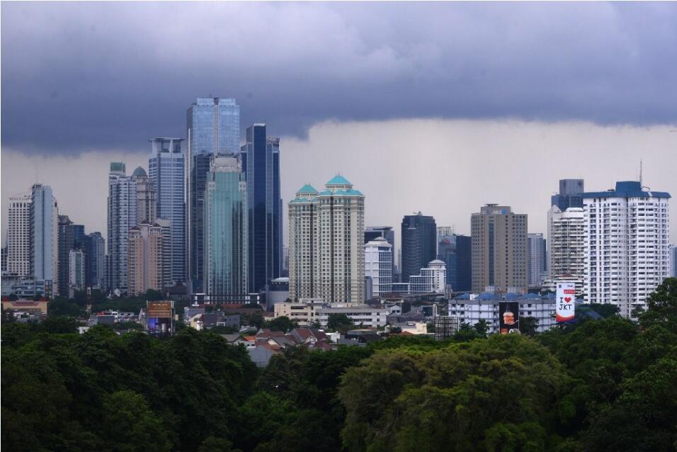 Cuaca Jakarta Berawan di Akhir Pekan