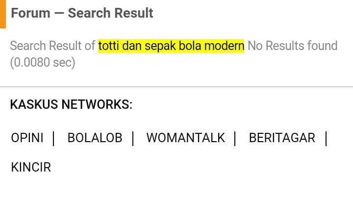 Totti Dan Sepak Bola Modern