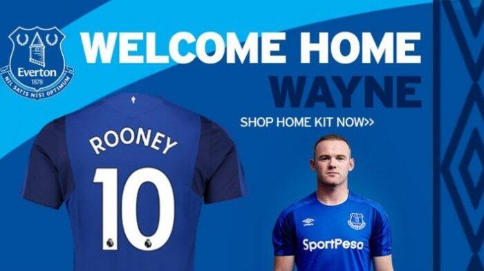 Wayne Rooney Bakal Kenakan Nomor Punggung 10 di Everton