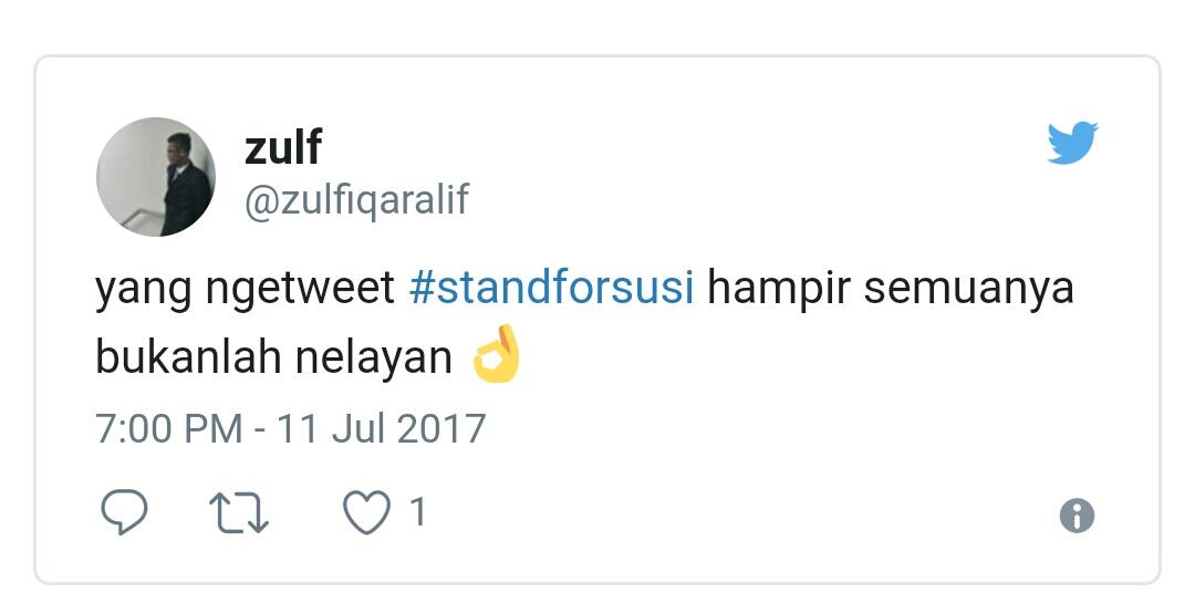 #StandForSusi Geser #GantiMenteriSusi
