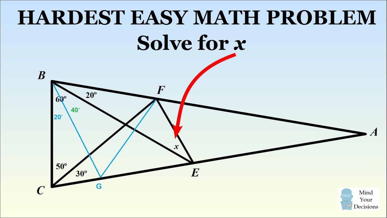 Hardest Ever Maths Question