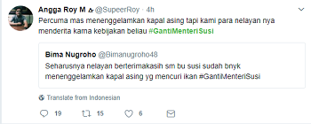 Ramainya Tagar #GantiMenteriSusi dan #StandForSusi