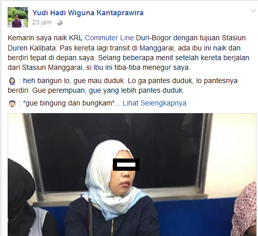 Kisah Emak-Emak di KRL Ini Lagi Viral Gan, Yuk Lihat Kisahnya