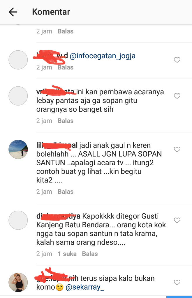 artis ini di bully habis-habisan.putri sri sultan HBX ikut berkomentar.ini alasanya
