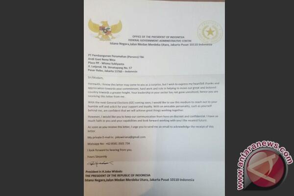 Dikirim ke Instansi, Surat Palsu Catut Nama Presiden Jokowi adalah HOAX!