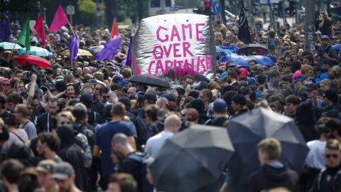KTT G20 Hamburg Di Demo Aktivis Dunia