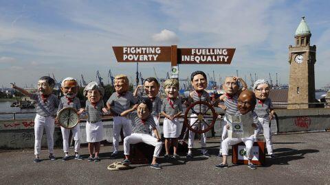 KTT G20 Hamburg Di Demo Aktivis Dunia