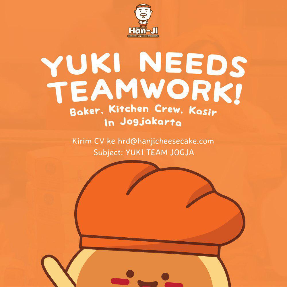&#91;Yogyakarta&#93; Lowongan Kerja BAKER, KITCHEN CREW &amp; KASIR Han-Ji Cheesecake