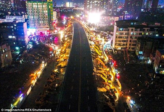 Cara Unik Cina Hancurkan Jalan Layang Bikin Geleng-geleng Kepala