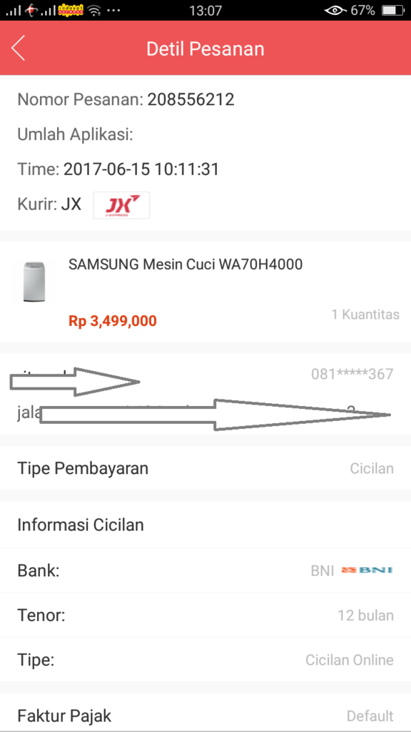 belanja di JD.ID sebulan taksampai, CS TAK JAWAB PERTANYAAN