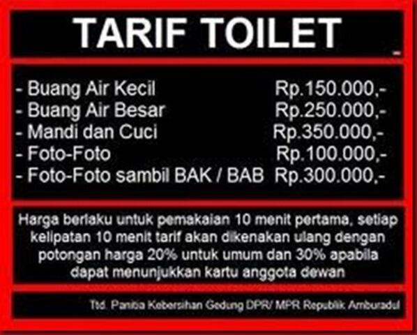 Yang Sering dialami dan difikirkan jika menggunakan Toilet Umum