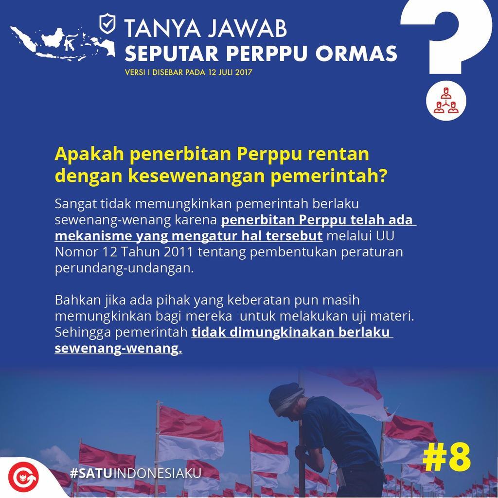 kamu perlu tahu tentang Perppu Nomor 2/2017 ttg perubahan UU Ormas! yuk dibaca