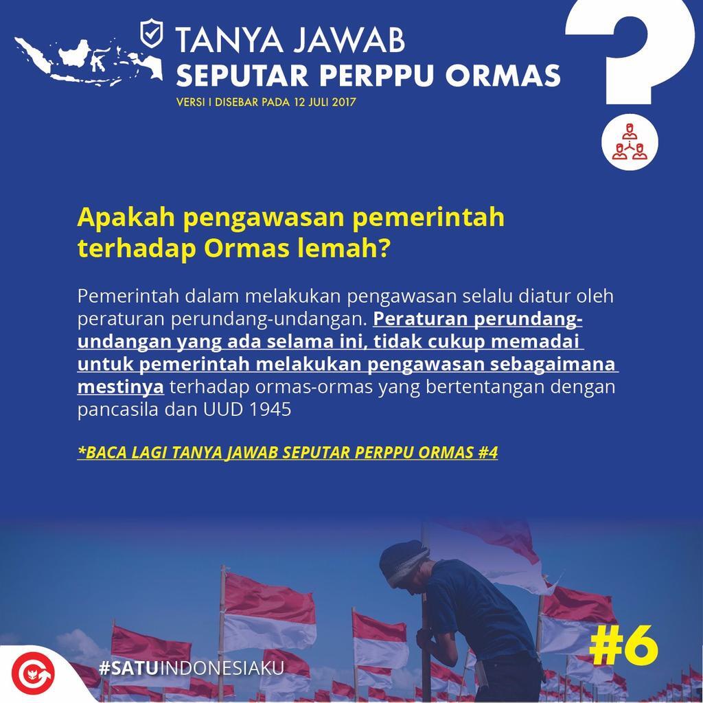 kamu perlu tahu tentang Perppu Nomor 2/2017 ttg perubahan UU Ormas! yuk dibaca