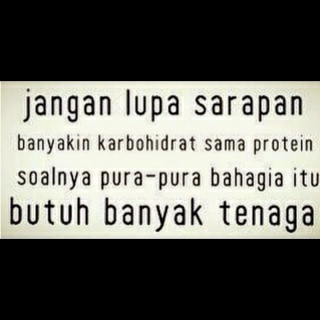Bahagia itu butuh tenaga