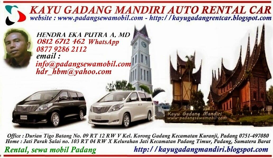 Sewa Mobil Rental Terbaik di Kota Padang, Sumatera Barat