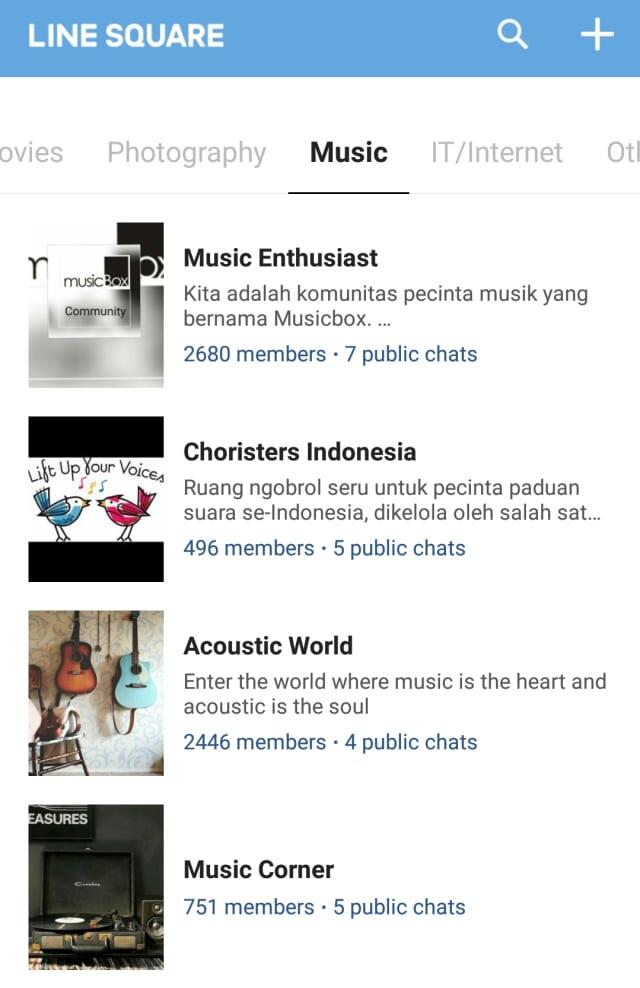 LINE Memperkenalkan Fitur Obrolan dalam forum yang di beri nama LINE SQUARE