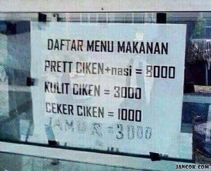 Humor Receh Dunia Kuliner Yang Bikin Ngakak