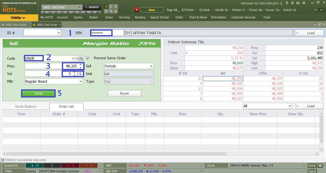 TUTORIAL TRANSAKSI SAHAM di HOTS (Mirae Asset Sekuritas)