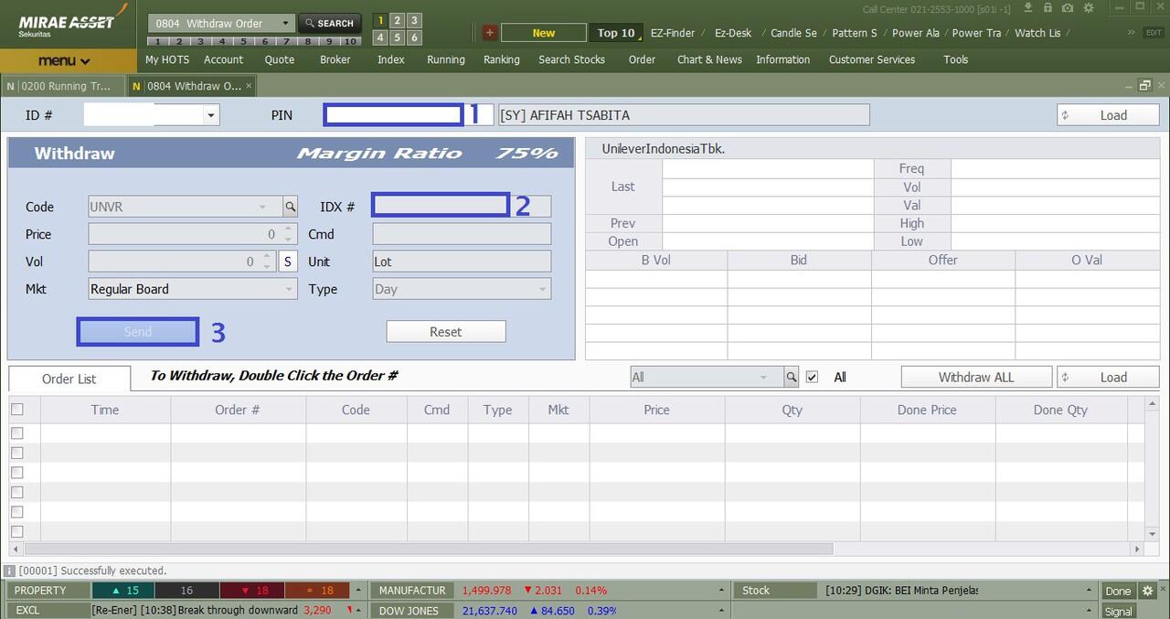 TUTORIAL TRANSAKSI SAHAM di HOTS (Mirae Asset Sekuritas)