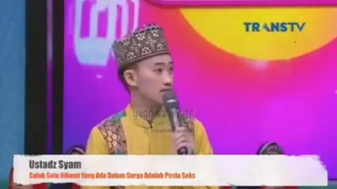 Ustaz Syam Mengaku Salah, Minta Maaf Telah Menyebut Pesta Seks di Surga