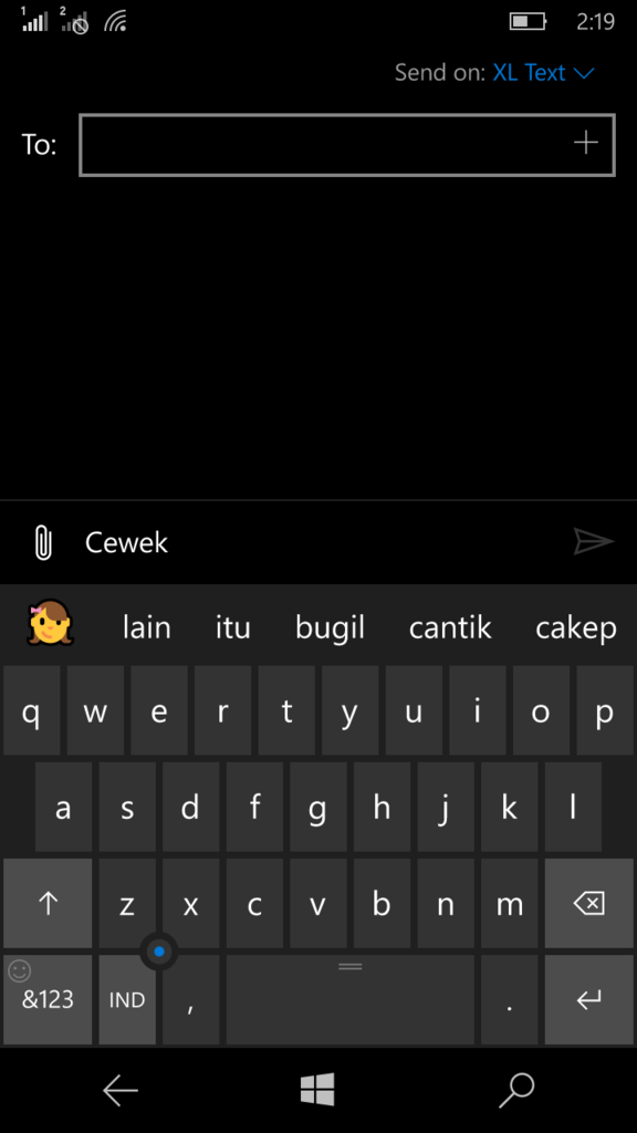 HOT: Keyboard &quot;Mesum&quot; di perangkat ponsel milik Microsoft