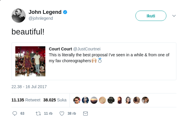 Sweet.. Agan Ini Ngelamar Pacarnya Saat Latihan Koreo Lagu John Legend