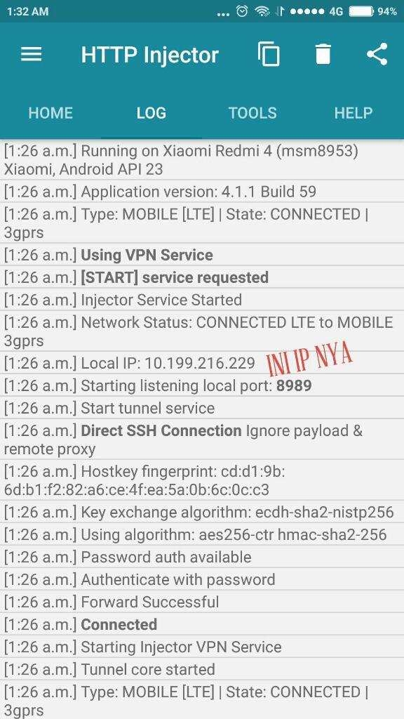 Masalah Sharing Internet http injector dan IPv6