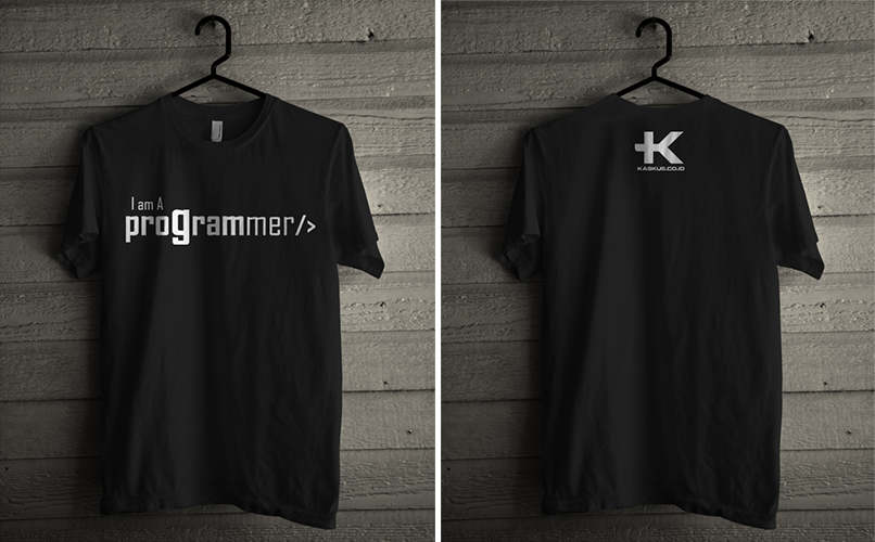 Pre Order Kaos &quot;I AM PROGRAMMER&quot; By Codelight - Shop for IT Indonesia