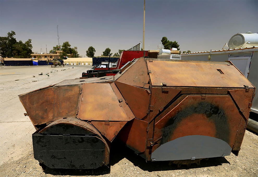 Penampakan mobil-mobil tentara ISIS ini bak di film Mad Max: Fury Road