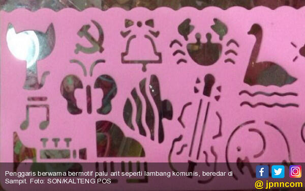 Lihat! Ada Logo Palu Arit di Penggaris Merah Muda
