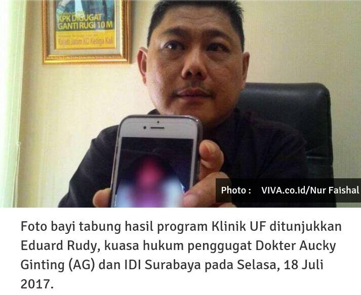 Gara-gara Kelamin Bayi Tabung, IDI Surabaya Digugat