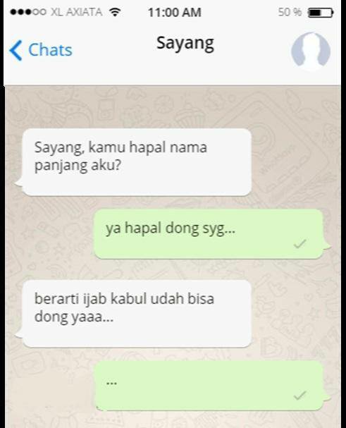 Meme Chatting Kode Cewek Mau Ngajak Nikah