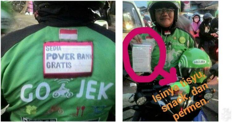 Driver ojek online ini beri layanan 'plus-plus', bikin penumpang betah