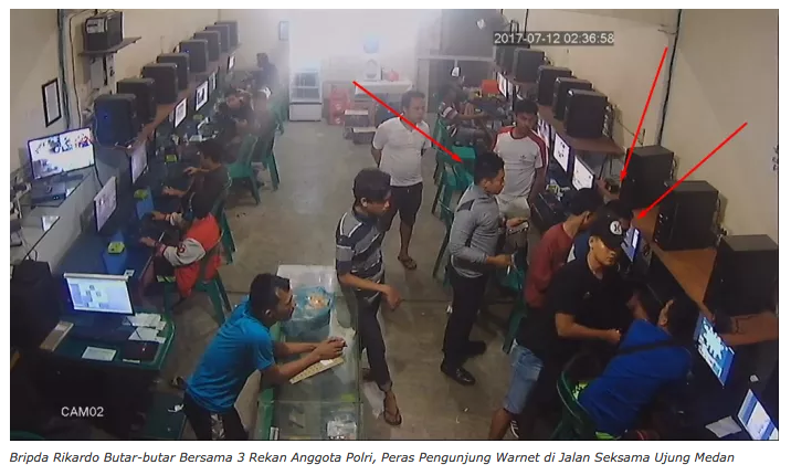 Bripda Rikardo Butar-butar Bersama 3 Rekan Anggota Polri, Peras Pengunjung Warnet...