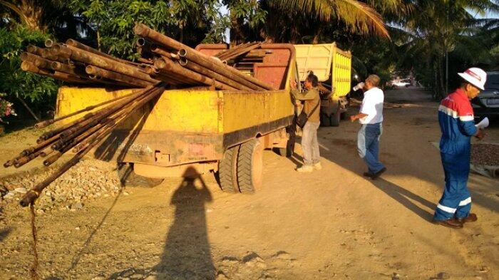 Ratusan Pipa Besi Milik PT Pertamina Dicuri dari Lokasi Pengeboran