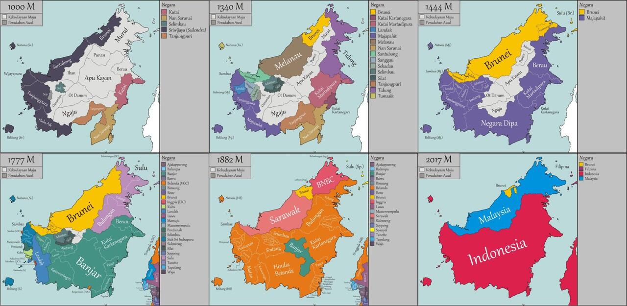 Kronologi Sejarah Kalimantan (45.000 SM - 2017)