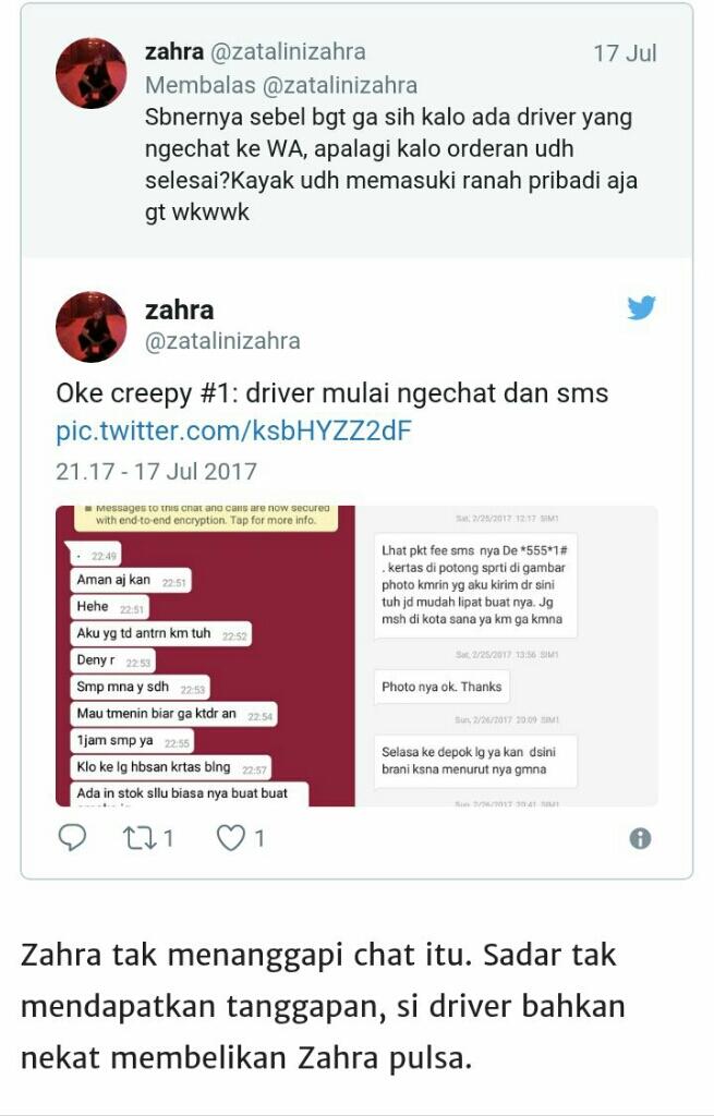 Hati-hati! Ternyata Ada Juga Teror Cinta dari Pengemudi Ojek Online