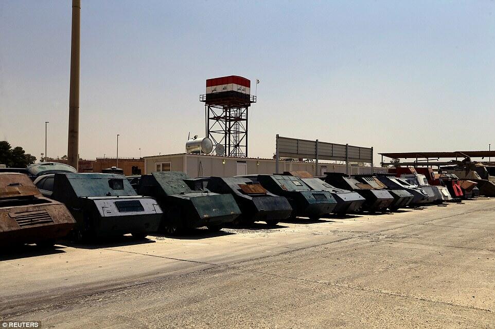 &#91;Tactical battle proven bukan Humvee&#93; ISIS Suicide Vehicles on Show in Iraq’s Mosul