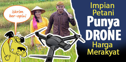 Petani Berandai, Jika Harga Drone Seharga Pulsa Listrik Bulanannya