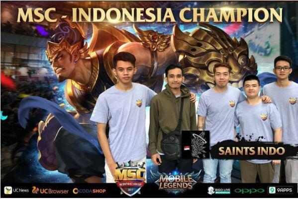 Saints Indo Jadi Wakil Indonesia di Turnamen Mobile Legends Asia Tenggara