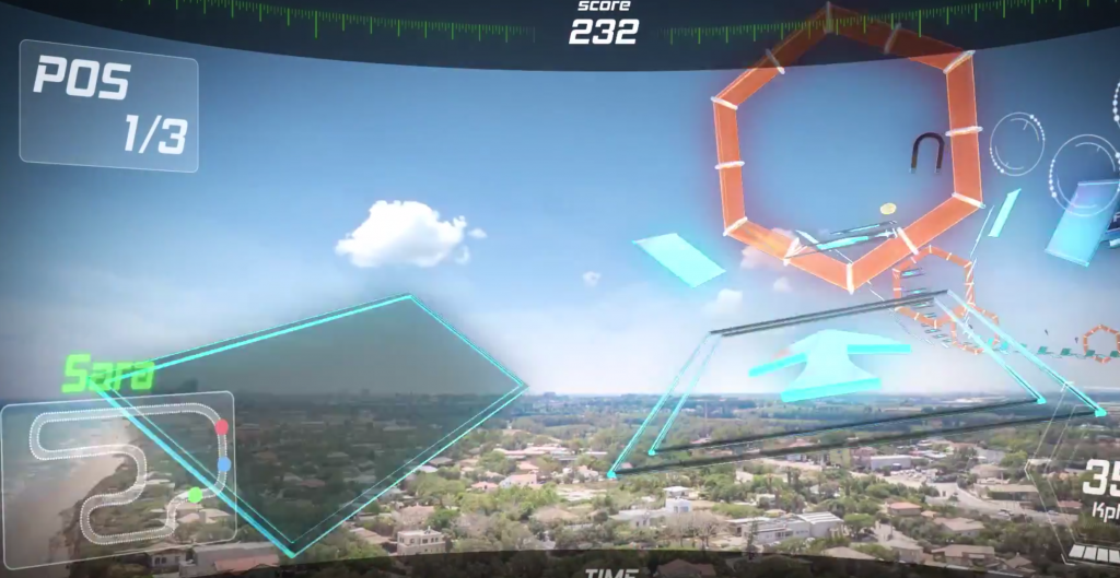 Keren Drone AR Game di Kaca Mata Pintar