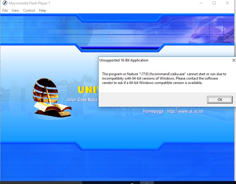 (ASK) jalanin app 16 bit di windows 10 64 bit