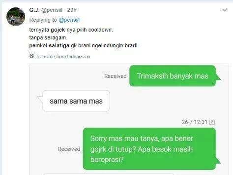 Go-Jek dibekukan Oleh Pemkot Salatiga, Netizen Protes ke Walikota