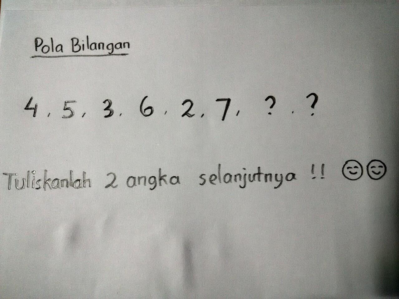 Quis Pola Bilangan Matematika yang hanya dapat dijawab oleh orang jenius !!