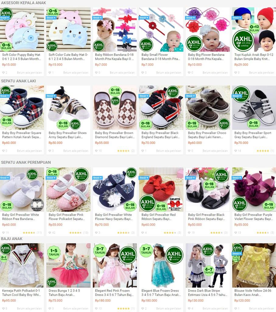 Ready Stock ██ Pakaian Bayi & Anak ██ Blouse, Dress, Topi, Sepatu Prewalker
